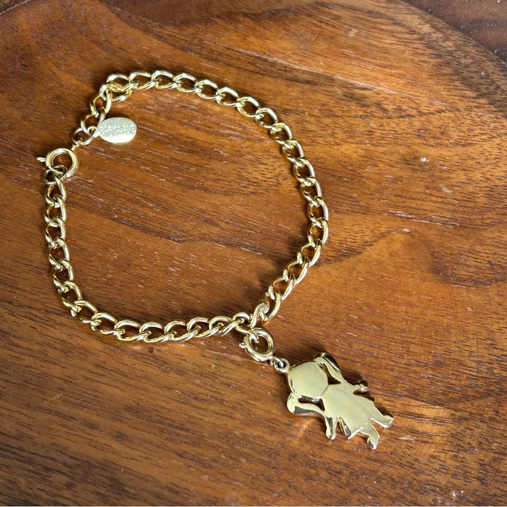 Park Lane Gold Link Bracelet with Branded Tag and Little Girl Charm